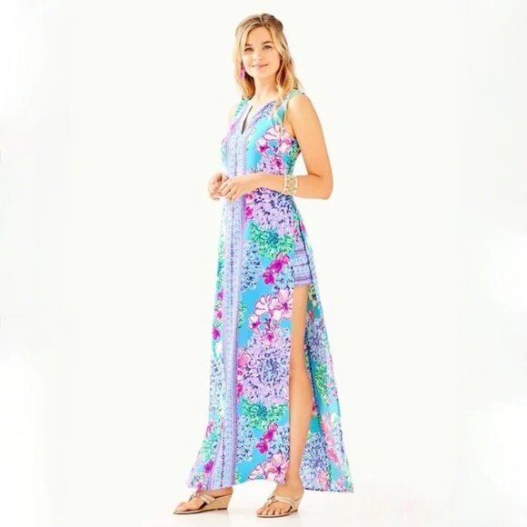 NWT Lilly Pulitzer Donna Maxi Romper Size 4 - Picture 1 of 6